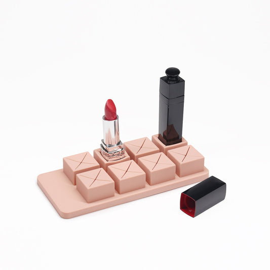 Chocolate-Style Silicone Lipstick & Cosmetic Organizer