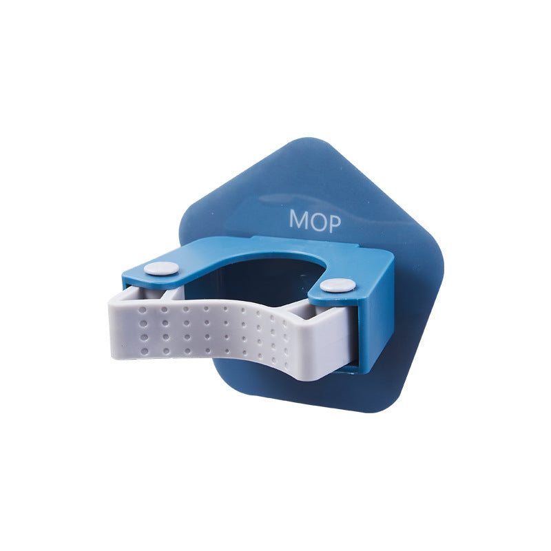 Wall-Mounted Mop and Broom Holder Clip for Home Storage