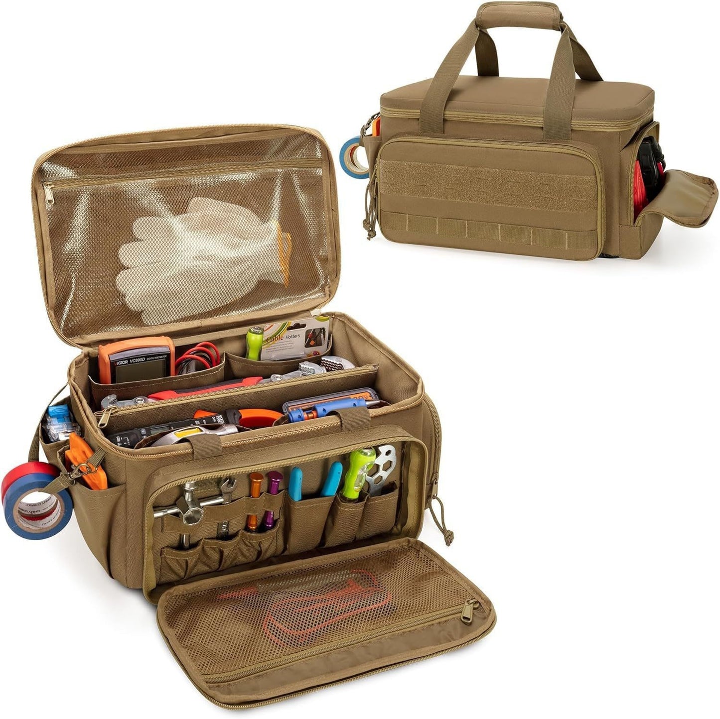 Multi-Functional Oxford Cloth Tool Organizer Pouch