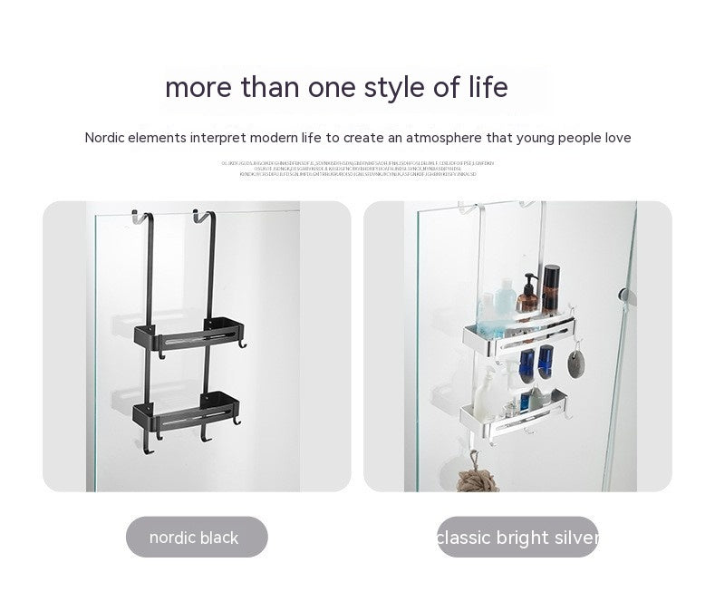 Aluminum Hanging Bathroom Shower Caddy Storage Organizer