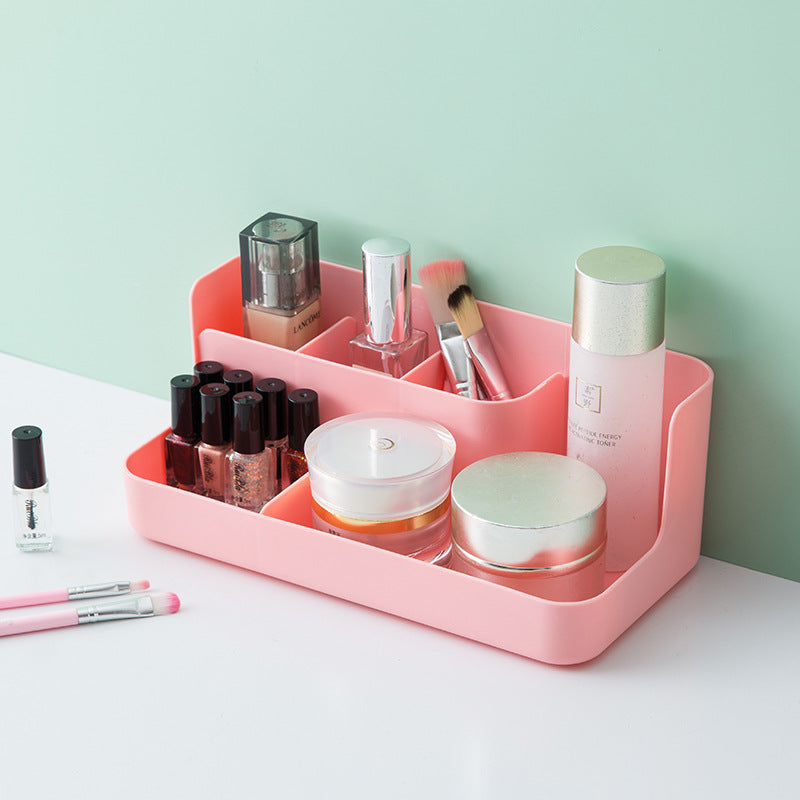 5-Cell Plastic Desktop Makeup and Office Organizer