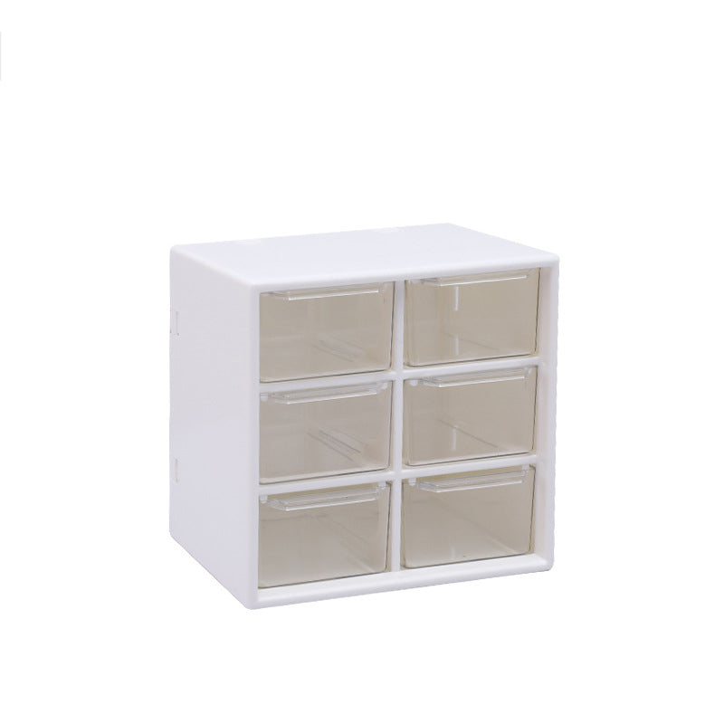Transparent Plastic Desk Organizer and Stationery Storage Box