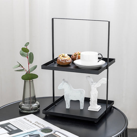 2-Tier Nordic Metal Storage Tray for Bathroom & Vanity