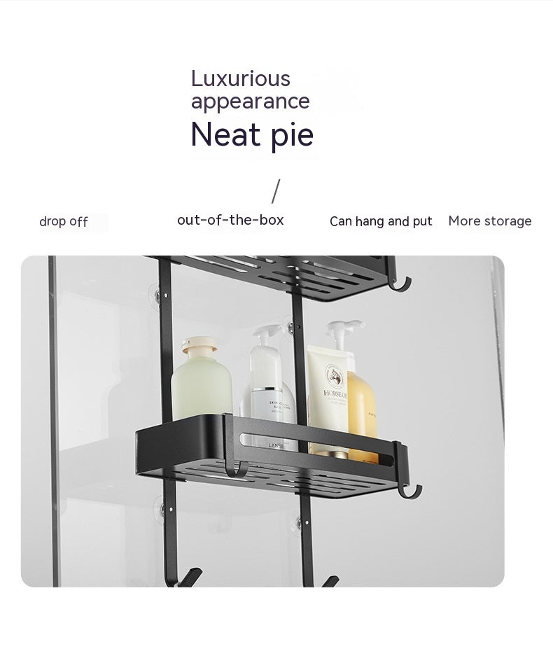 Aluminum Hanging Bathroom Shower Caddy Storage Organizer