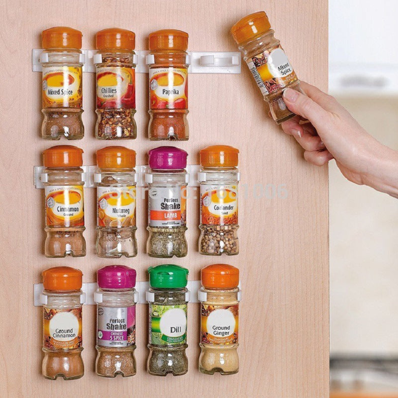 Spice Rack Wall Mount Kitchen Organizer Seasoning Bottle