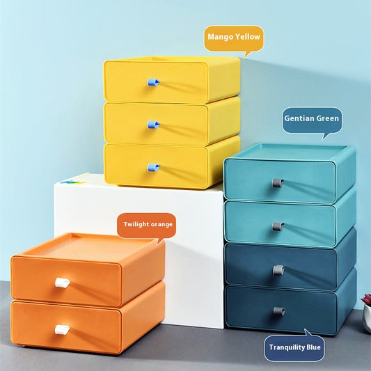 Stackable Desktop Organiser Drawer for Office & Cosmetics