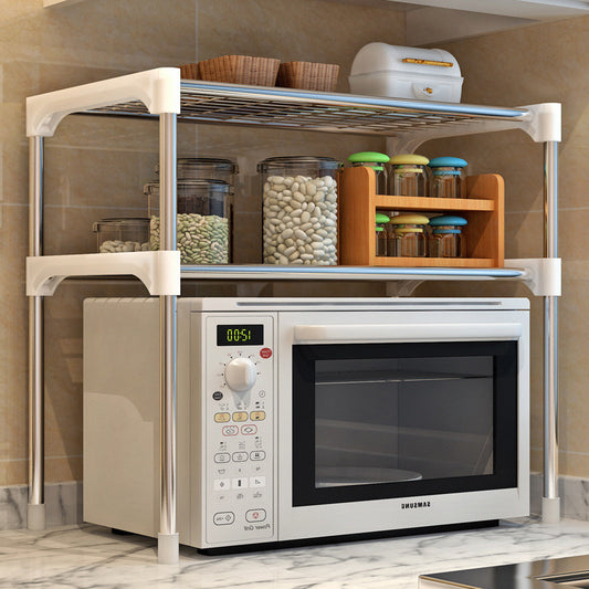 Multi-Purpose Microwave Storage Rack & Kitchen Organizer