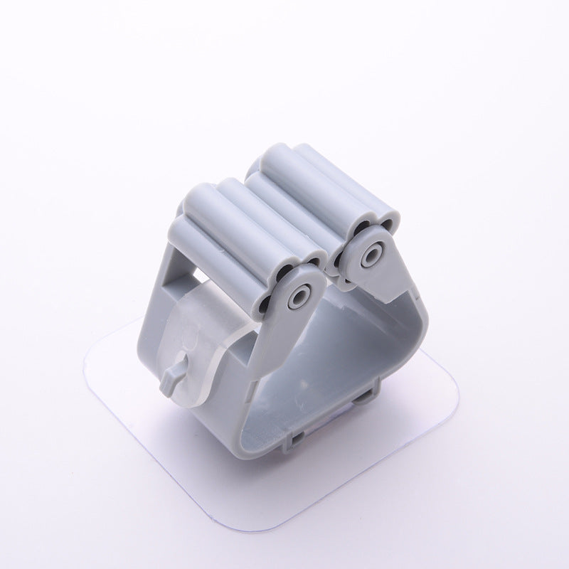 Nail-Free Adhesive Mop and Broom Wall Holder