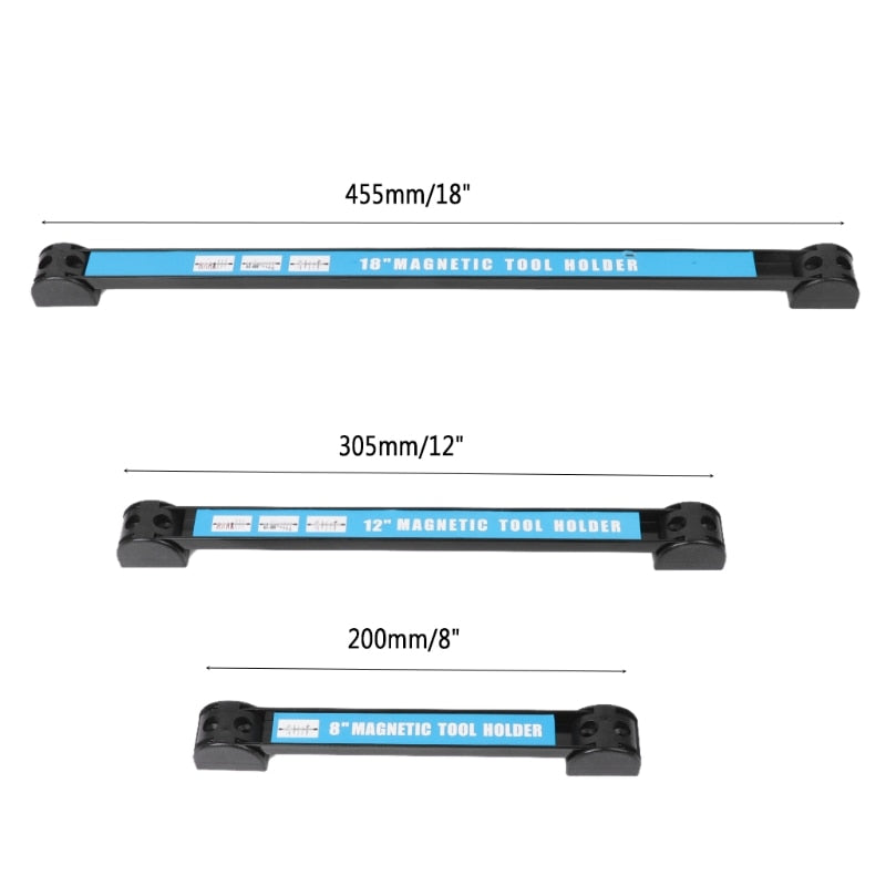 18-Inch Magnetic Tool Holder Strip for Wall-Mount Storage