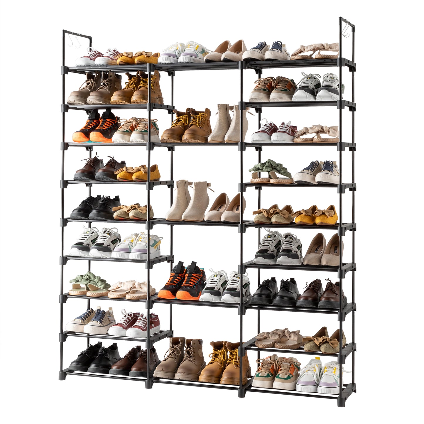 9-Tier Large Shoe Rack Organizer, Holds 50-55 Pairs
