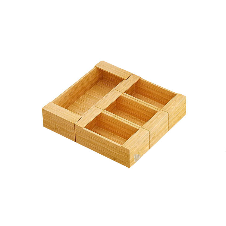Bamboo Kitchen Storage Box for Sandwich Bags & Wrappers
