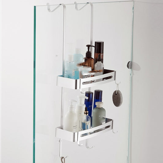 Aluminum Hanging Bathroom Shower Caddy Storage Organizer