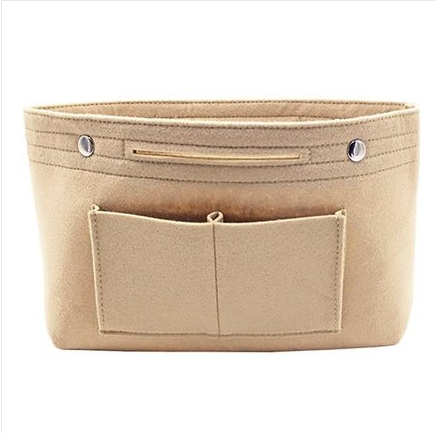 Multi-Pocket Felt Purse Organizer Insert & Makeup Bag