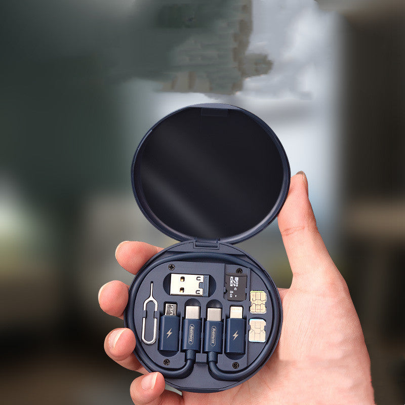 Multifunctional Data Cable Organizer with Phone Holder