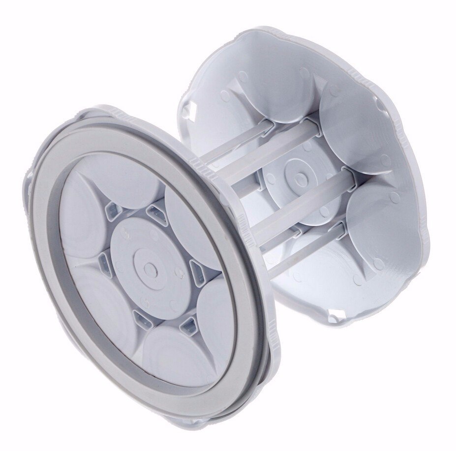 Can Carousel 2-Tier Rotating Kitchen Cabinet Organizer