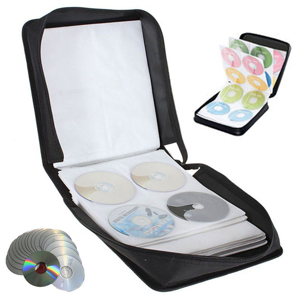 High-Capacity Oxford Cloth CD/DVD Storage Binder Wallet