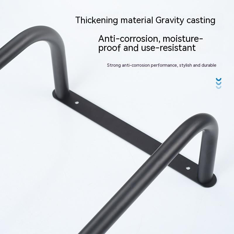 Wall Mounted Stainless Steel Towel Rack - No-Drill Design