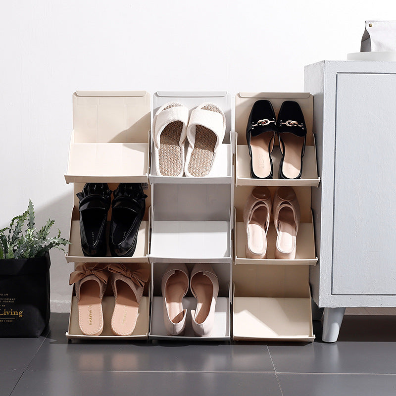 Stackable Multi-Layer Shoe Storage Shelf & Organizer