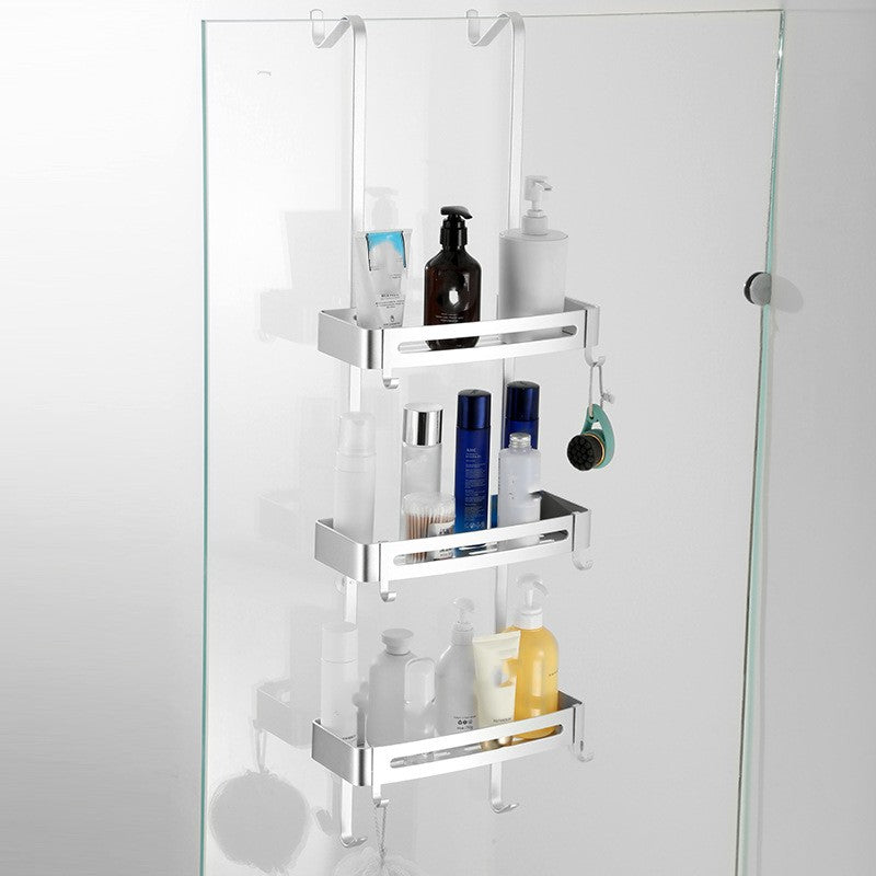 Aluminum Hanging Bathroom Shower Caddy Storage Organizer