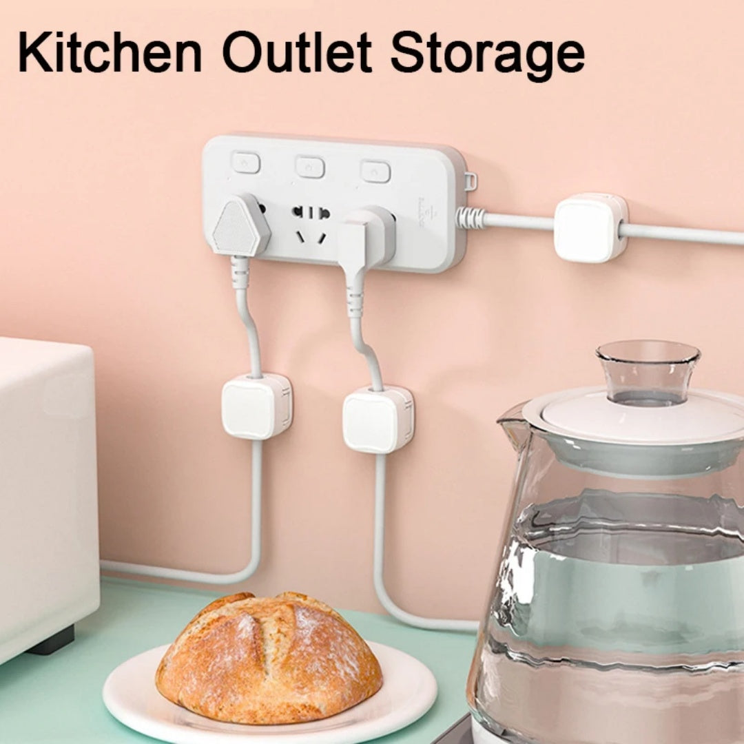 Magnetic Under-Desk Cable Clips - 6 Pack Cord Organizer