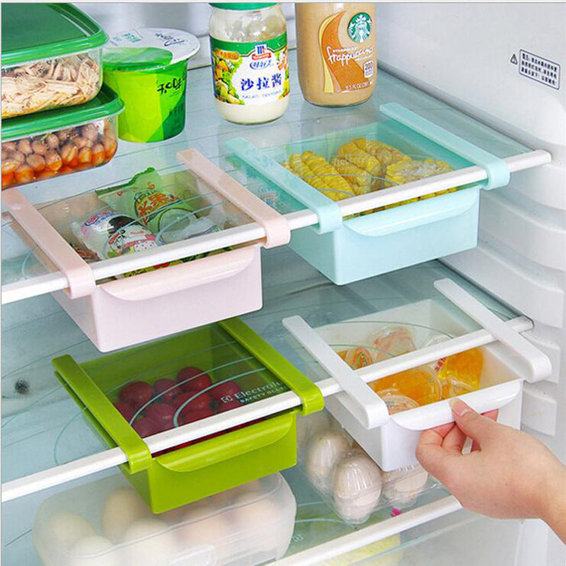 Pull-Out Refrigerator Drawer Organizer - 6.5x6.1x2.8 In
